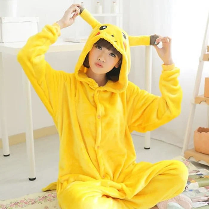 High-quality Styles Pikachu Animal Theme Onesie Mens/Womens