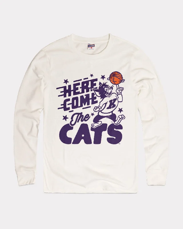 Trendy Items KSU Here Come the Cats White Long Sleeve T-Shirt