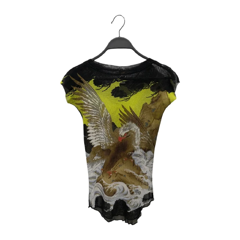 Refreshing Design Jean Paul Gaultier/T-Shirt/M/Graphic/Polyester/GRN/MESH EAGEL