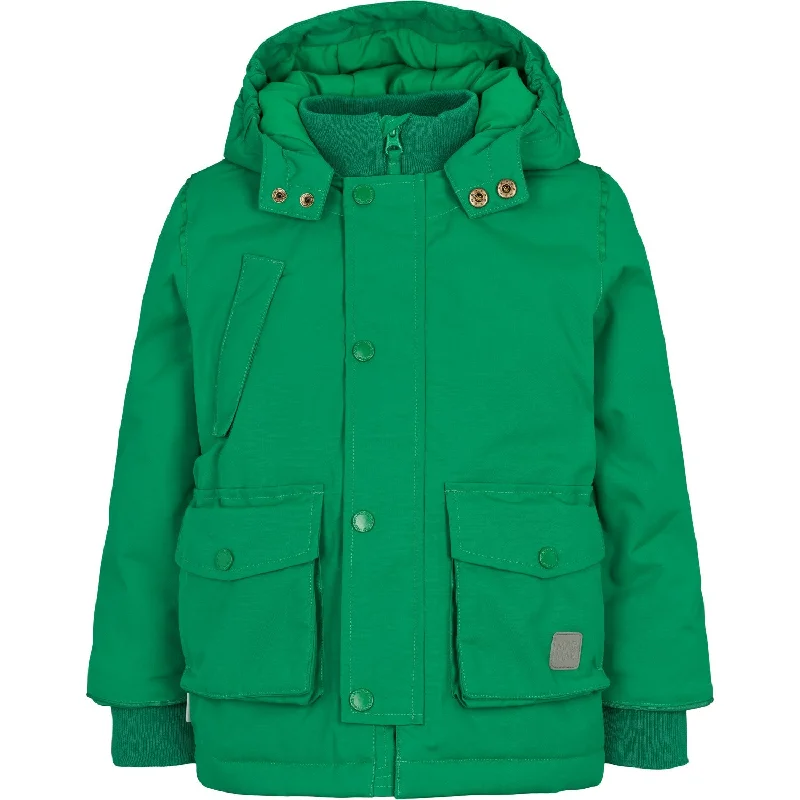 Cute Design MarMar Technical Outerwear Solid Emerald Omas Jacket