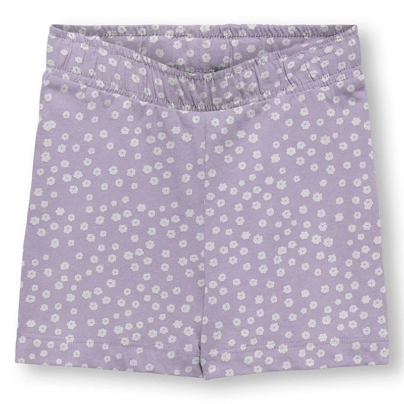 Fashionable And Versatile Kids ONLY Purple Rose May High Waist Shorts