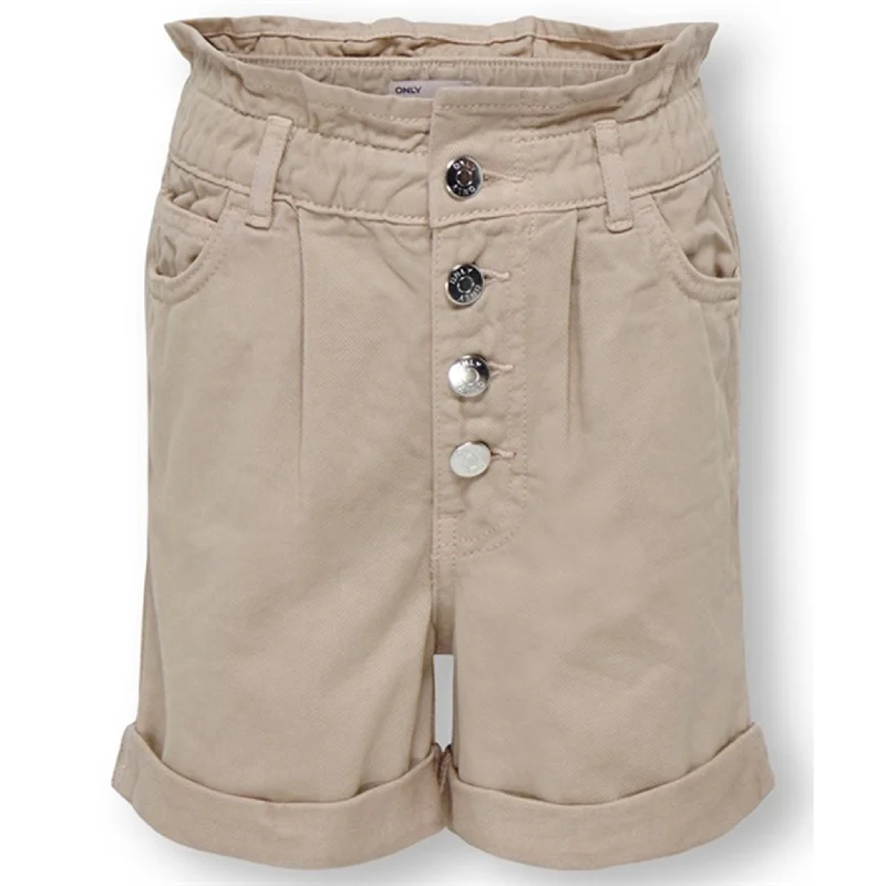 Sweet Breath Kids ONLY Oxford Tan Cuba Shorts