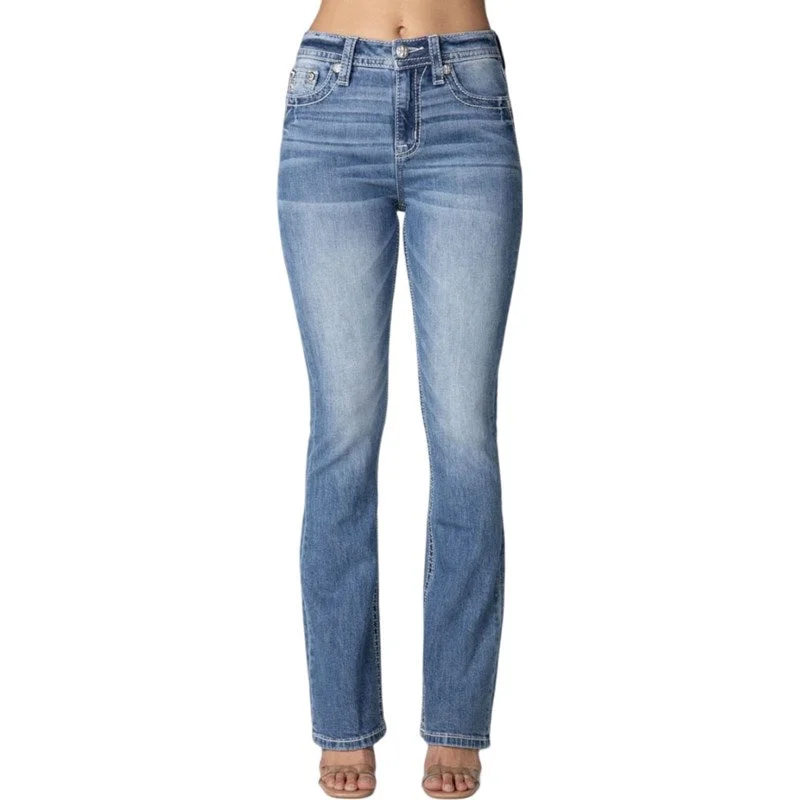 Street Fashion MISS ME - WOMENS 34" HIGH-RISE BOOTCUT JEANS #H3636B106L