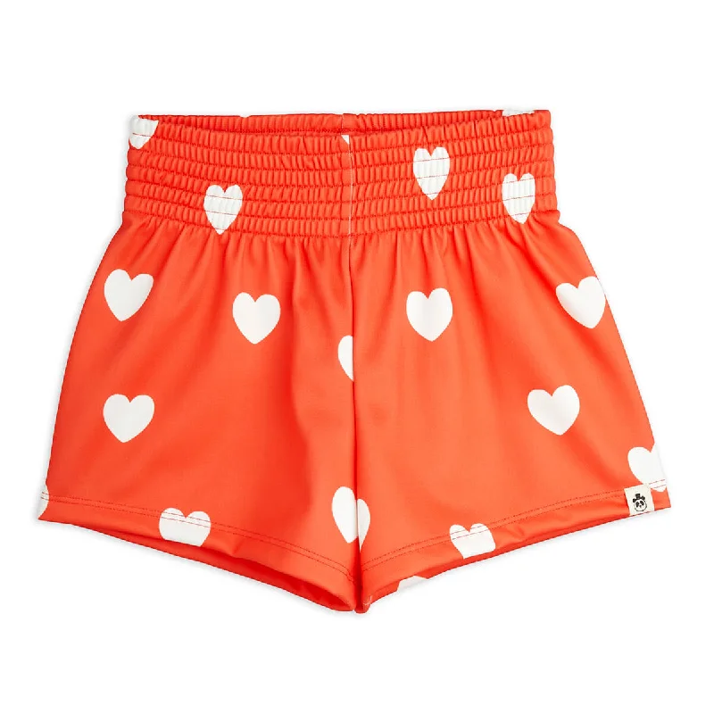 Leisure Sports Heart Shorts in Red by Mini Rodini