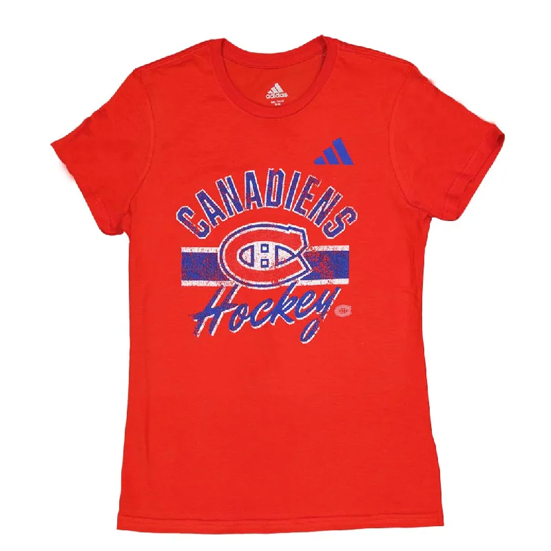 Elegant Wear adidas - Women's Montreal Canadiens Blend T-Shirt (IB5640)