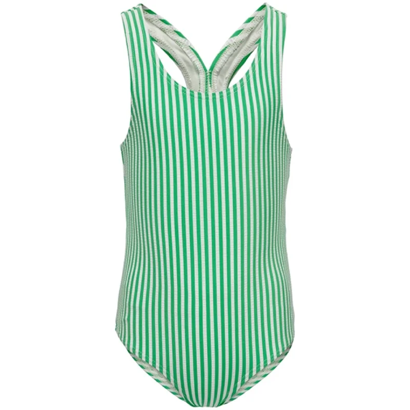 Classic Style Kids ONLY Kelly Green Kitty Swimsuit