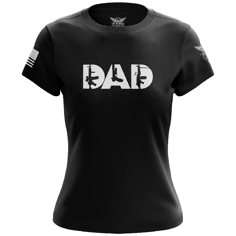 Personalized Outfit Gun Dad Women's Short Sleeve Shirt