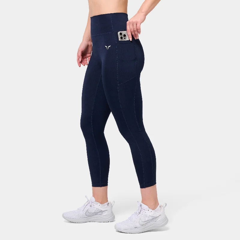 High-quality Design Monogram 24" Leggings - Navy Print