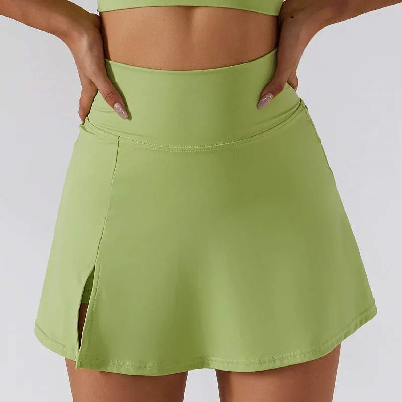 green skirt