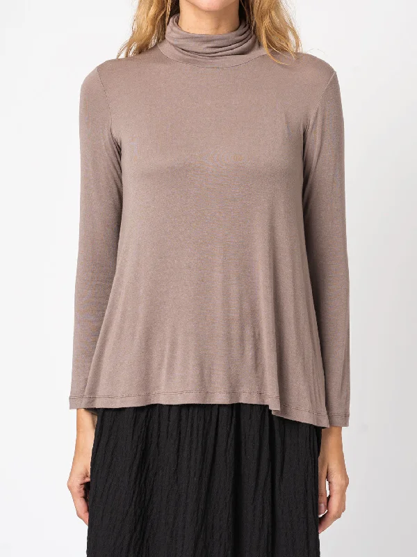 Spring Fashion Flared Turtleneck Shirt