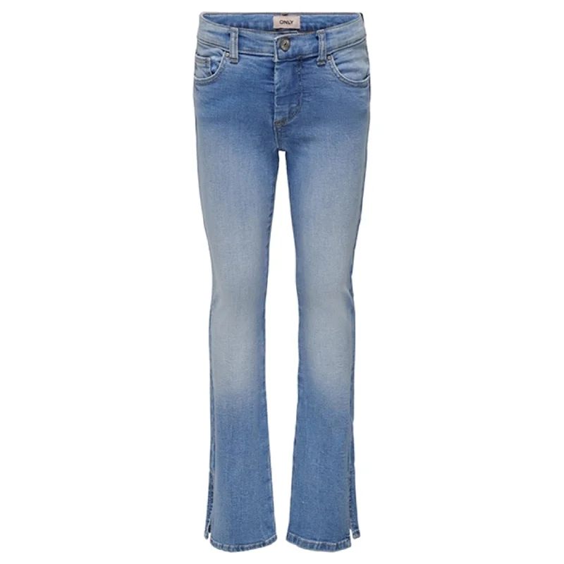 Versatile Itinerary Kids ONLY Light Blue Denim Hush Flared Slit Jeans