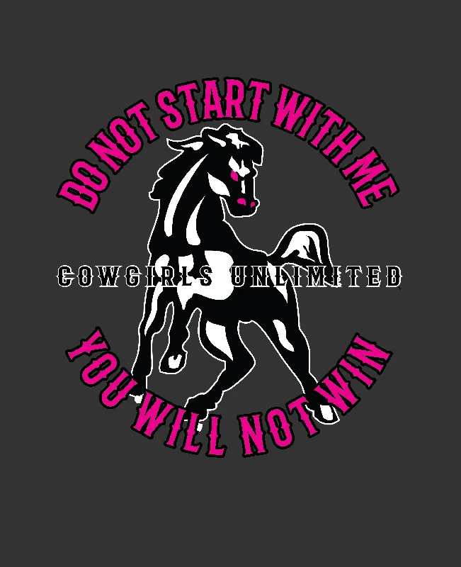 Romantic Data Women's Cowgirls Unlimited Win T-Shirt #CG-1237