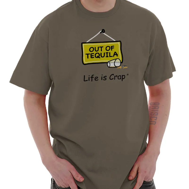 Tropical Style Out Of Tequila Shots T-Shirt