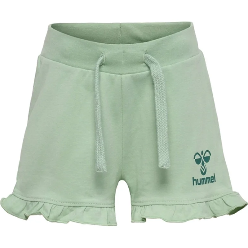 Practical Style Hummel Silt Green Talya Ruffle Shorts