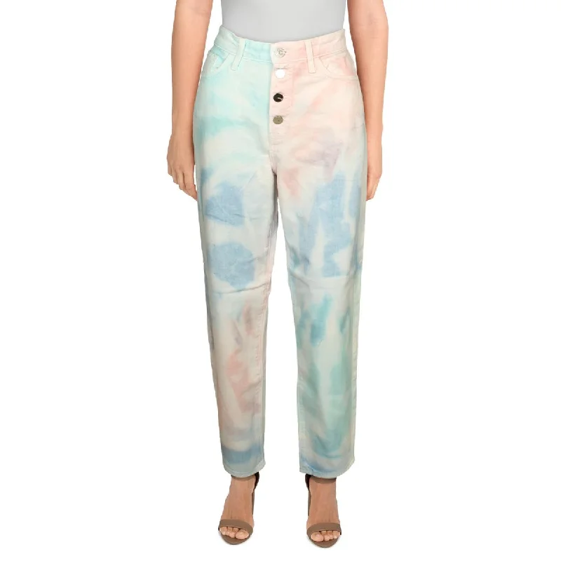 High-quality Styles Mavi Womens Lila High Rise Tie-Dye Mom Jeans