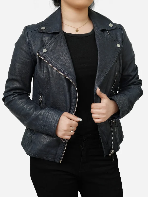 Personalized Outfit Daisy Vintage Style Retro Black Leather Jacket