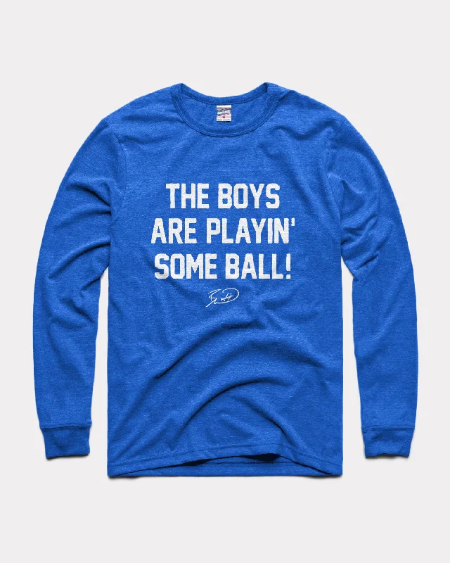 Luxury Fashion The Boys Are Playin' Ball Royal Long Sleeve