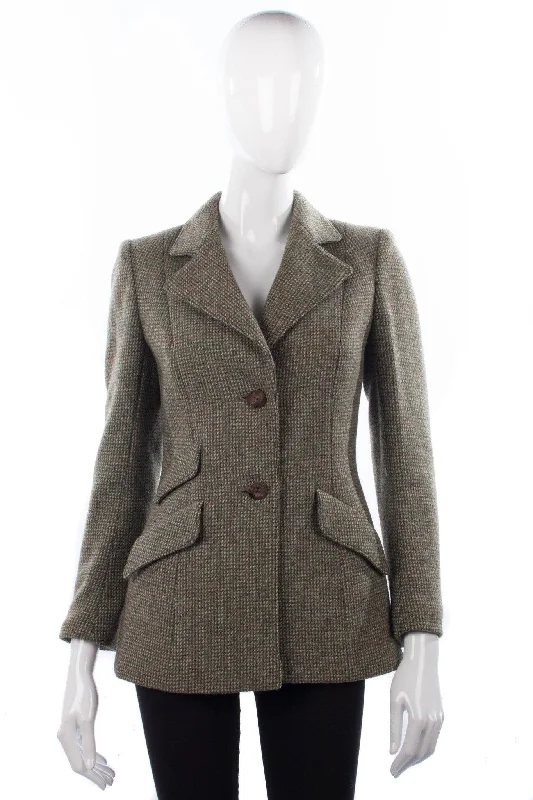 Personalized Design Harella Riding Jacket Wool Green UK Size 10