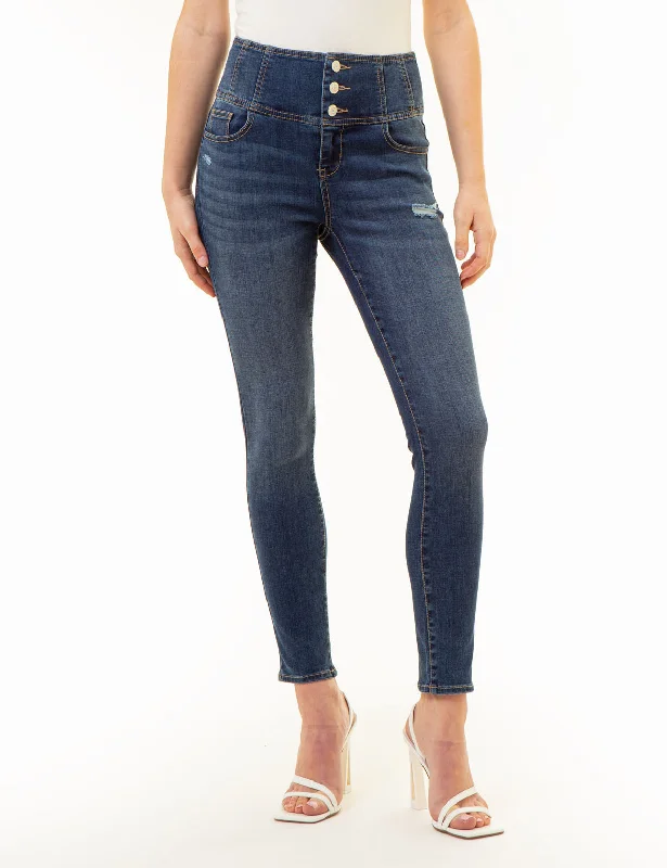 Cute Design HIGH RISE CORSET SKINNY JEANS