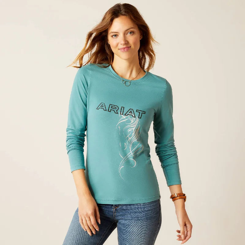 Luxury Customization Women's Ariat Silhouette T-Shirt #10046502