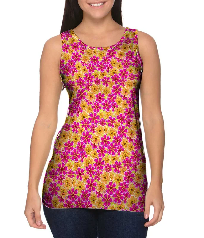 High-quality Styles Flower Garden Yellow Magenta