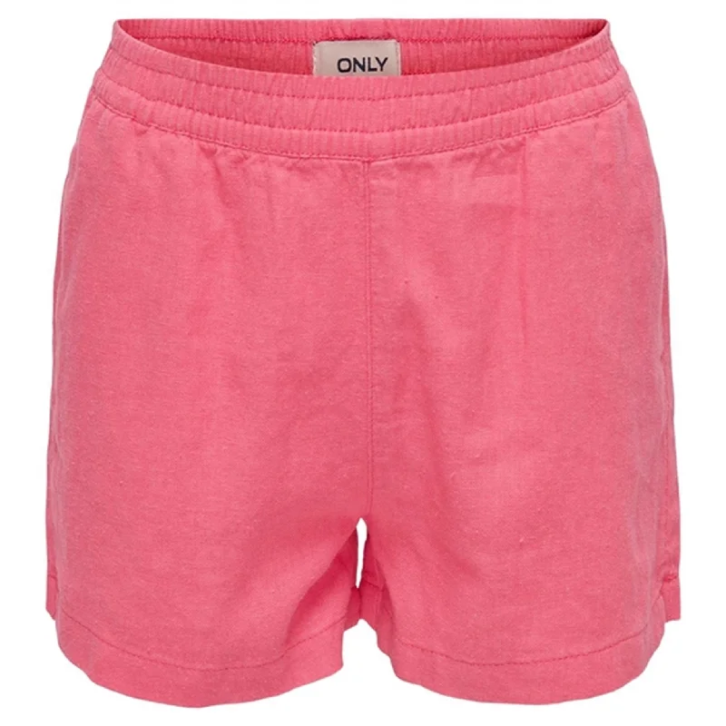 Spring Fashion Kids ONLY Camellia Rose Caro Hør Pull-up Shorts