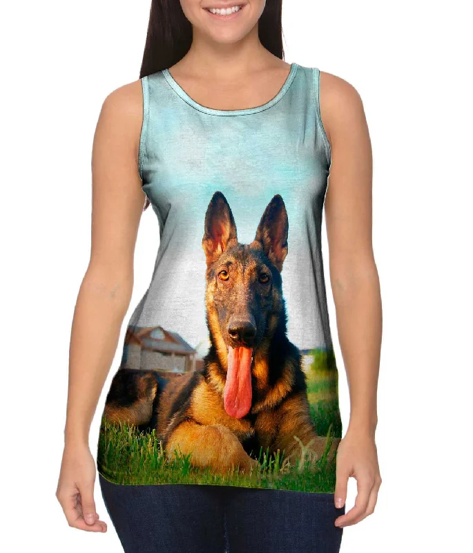 Fashion Pioneer German Shepherd At Home