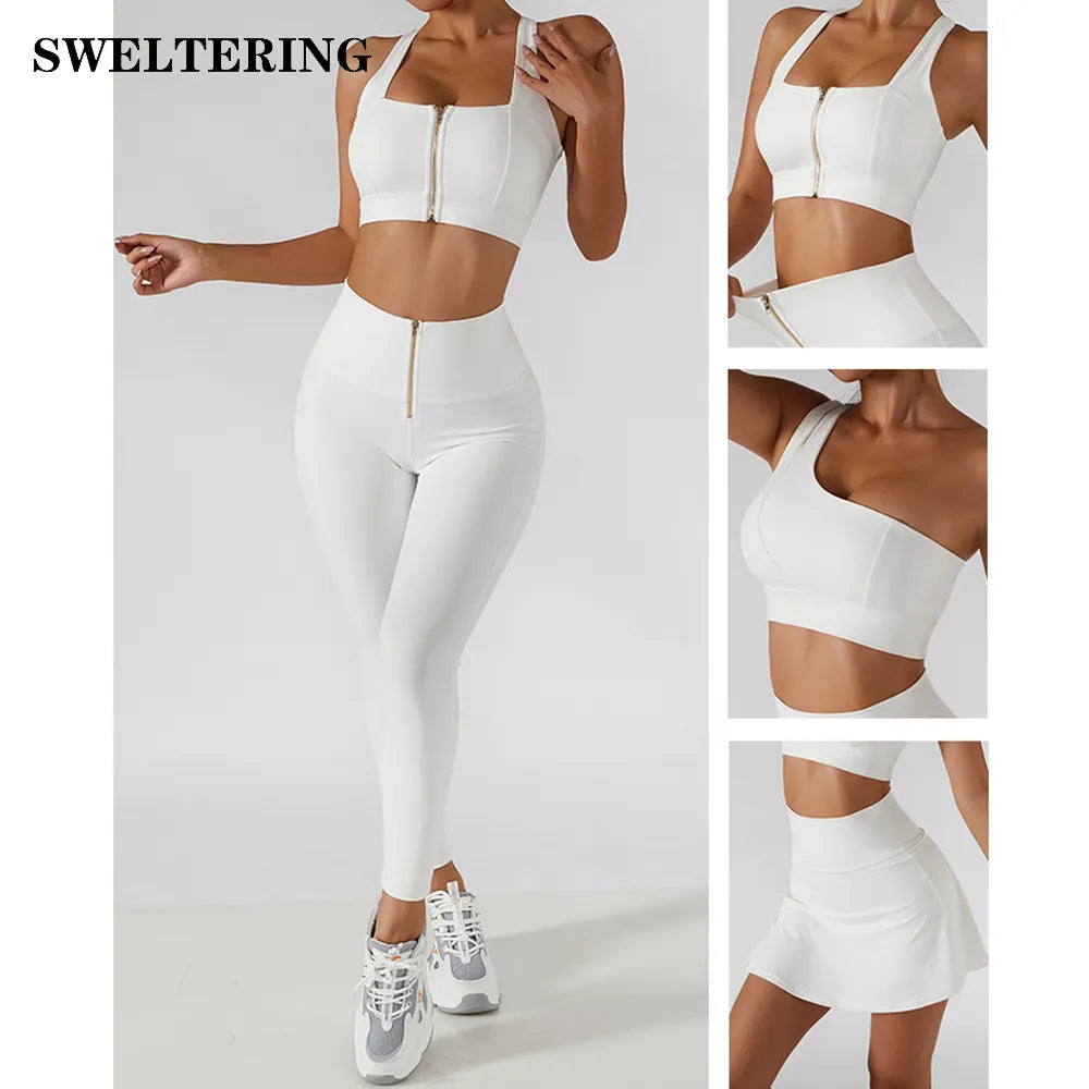 Modern Tailoring 2PC Yoga Set Women Workout High Waist Leggings  Sportswear