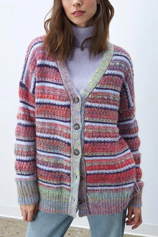 Sports And Leisure Cherry Cardigan In Wild Prism