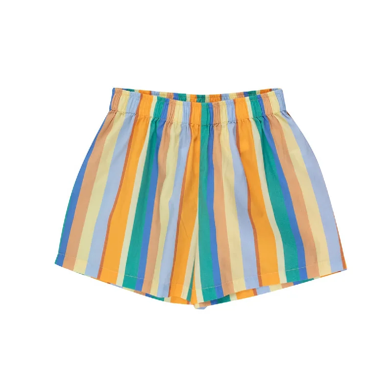 Fashion Innovation Multicolour Stripes Long Shorts by Tinycottons