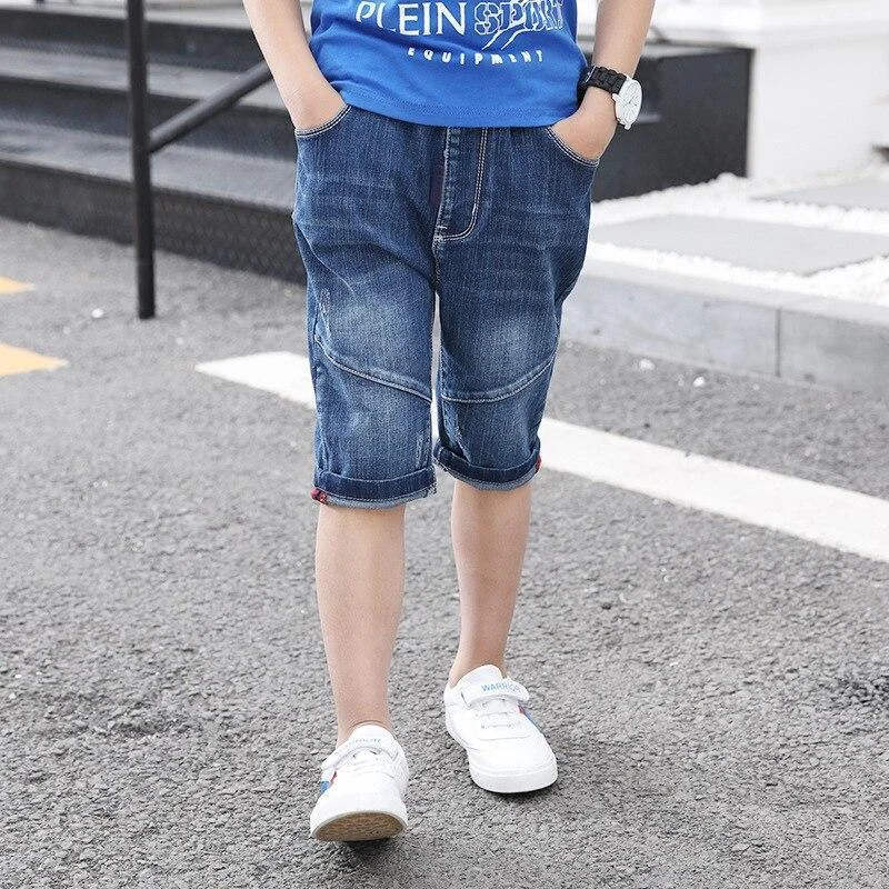 British Style Denim Jeans Short For Boys