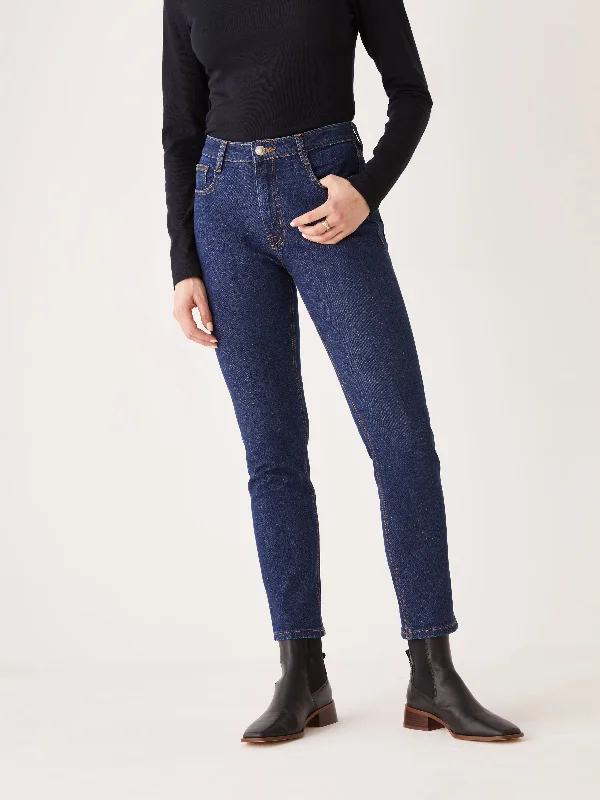 Trendy Items The Stevie High Rise Slim Jean in Dark Indigo