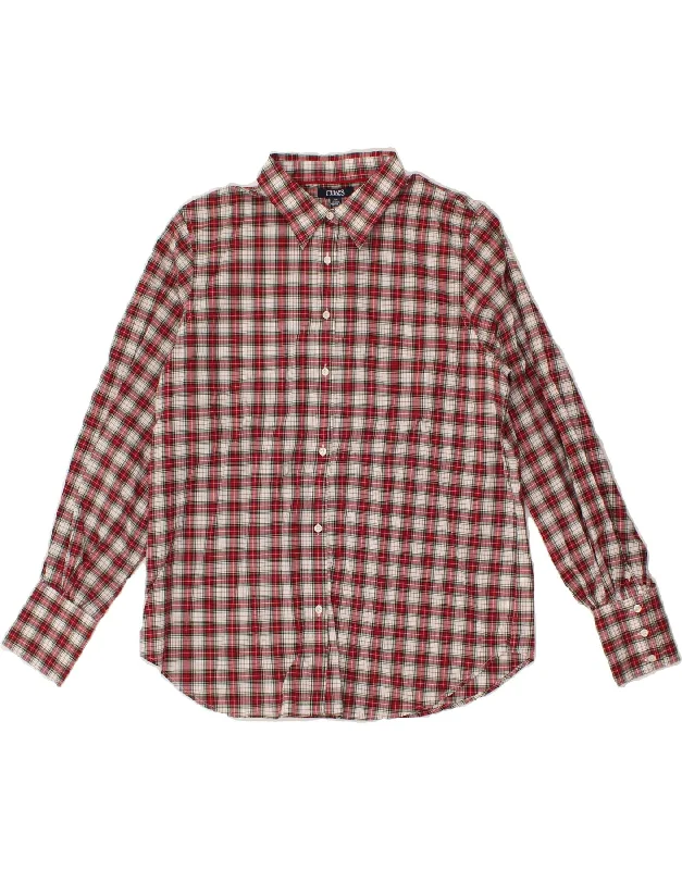 Design Trend CHAPS Womens Shirt UK 16 Large Red Check Cotton