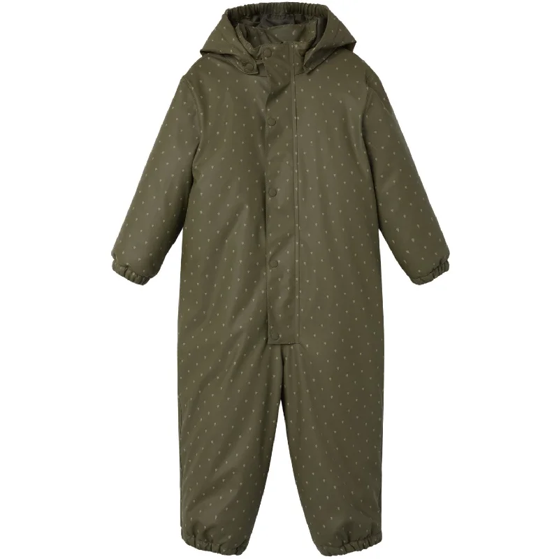 Fashionable In The Times Lil'Atelier Kalamata Ladry10 Rub Pad Snowsuit AOP