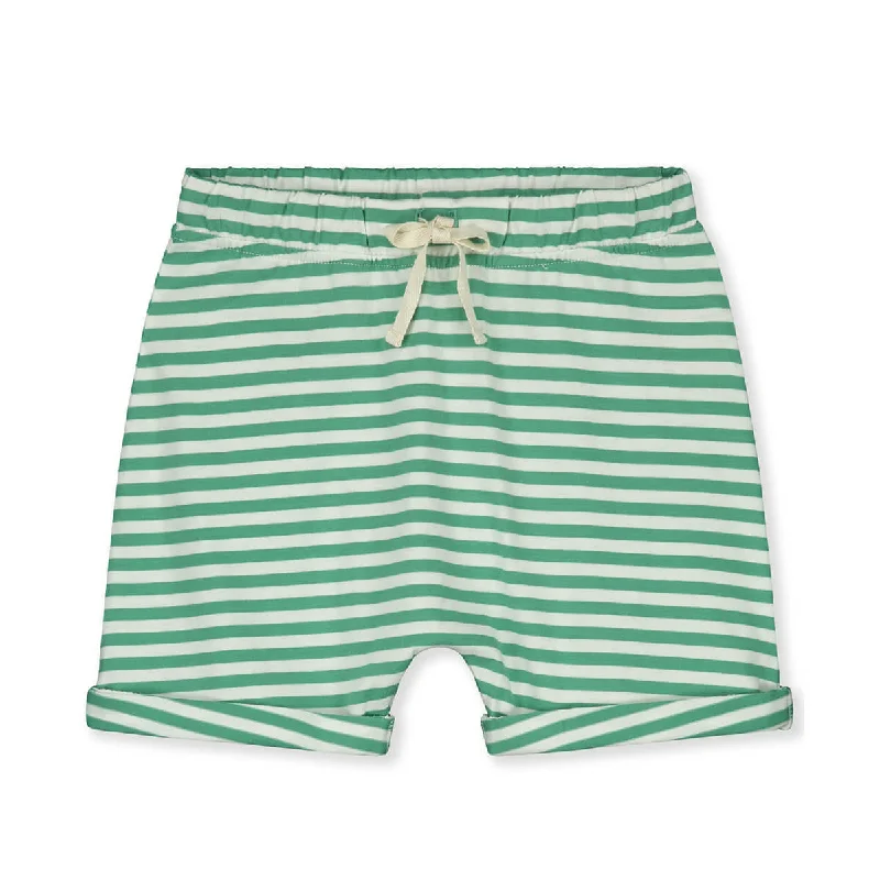 Simple Matching Shorts in Bright Green / Off White by Gray Label - Last Ones In Stock - 2-4 Years