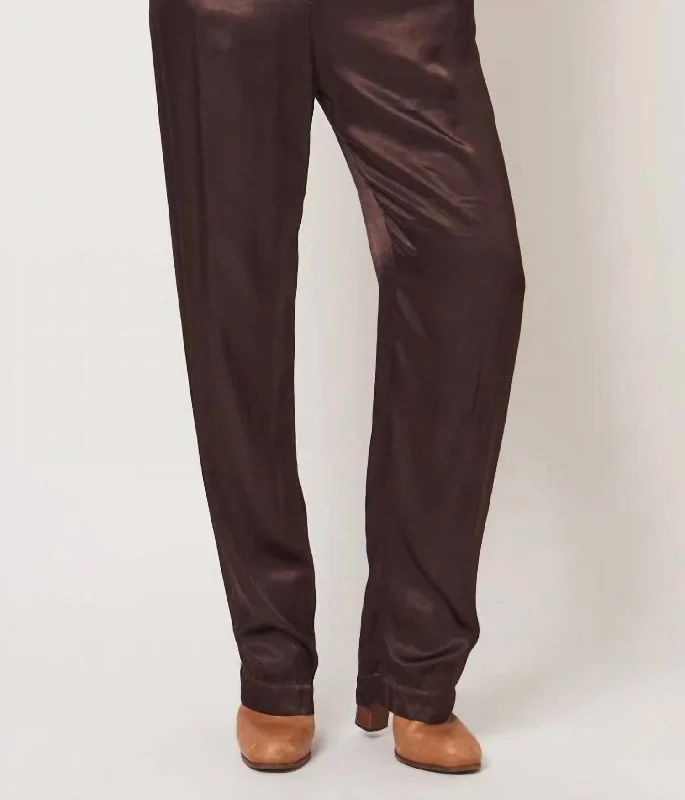 Creative Prints Bianca Pant In Chocolate