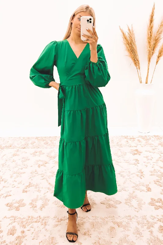 Fresh And Fashionable Caillie Maxi Dress Green