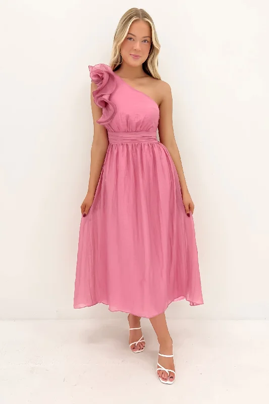 High Street Series Colby Midi Dress Pink