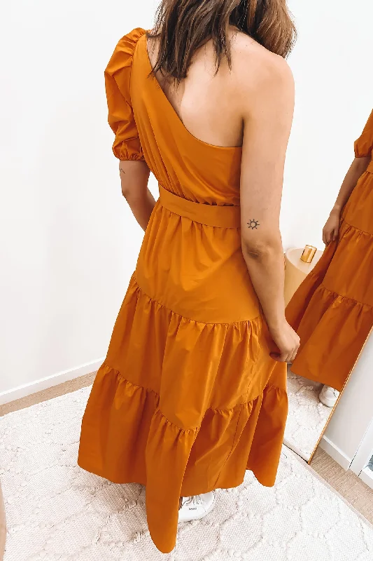 Trendy And Casual Dayna Maxi Dress Orange