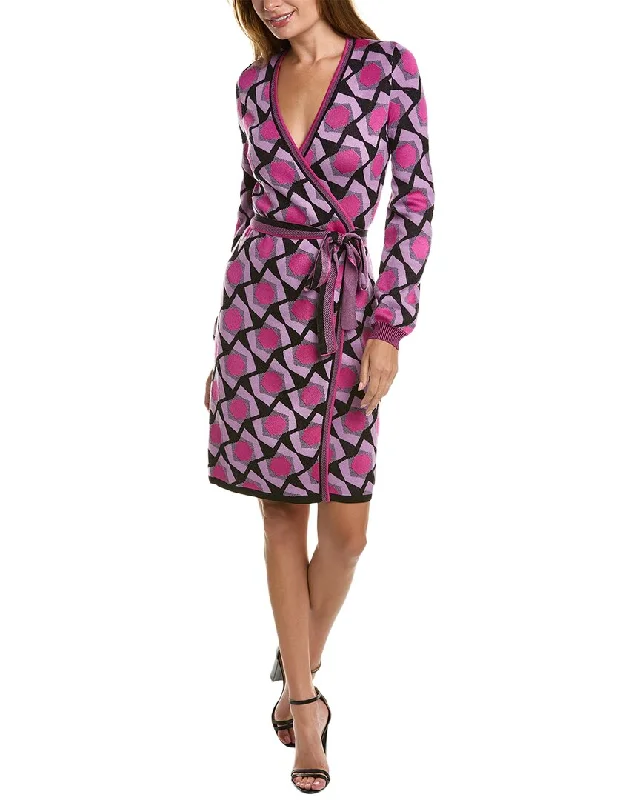 Artistic Temperament Diane von Furstenberg Alexio Wool-Blend Wrap Dress