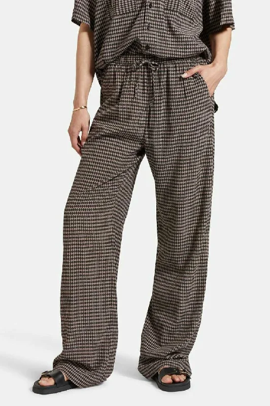 Avant-garde Design Hudson Lounge Pant - Washed Black/Cinder Grey Diamond Check