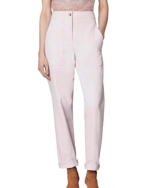 Exquisite Embroidery Magnus Pant In Rose