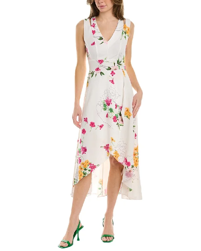 Fashionable Items MAISON TARA Floral Midi Dress