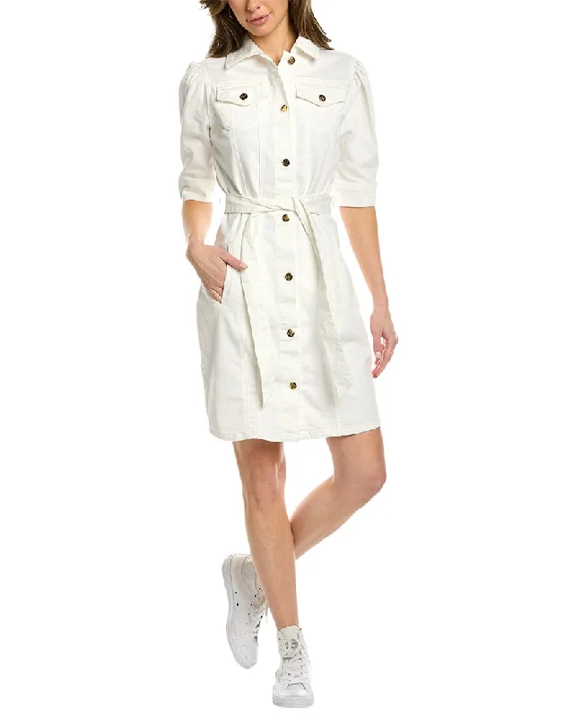 Lace Design Nanette by Nanette Lepore Bowery Denim Shirtdress