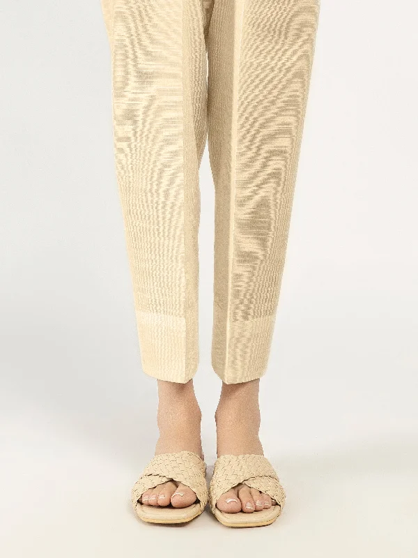 Classic Retro Plain Khaddar Trouser