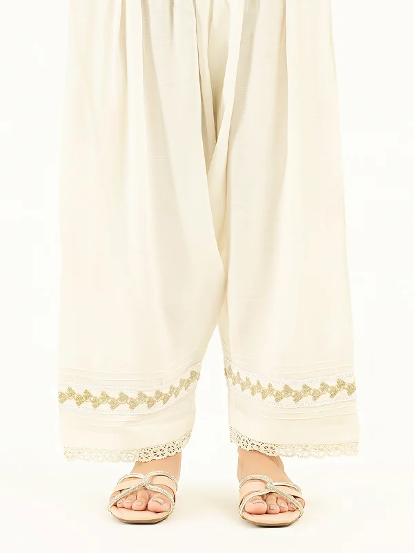 Comfortable Mind Embroidered Silk Shalwar