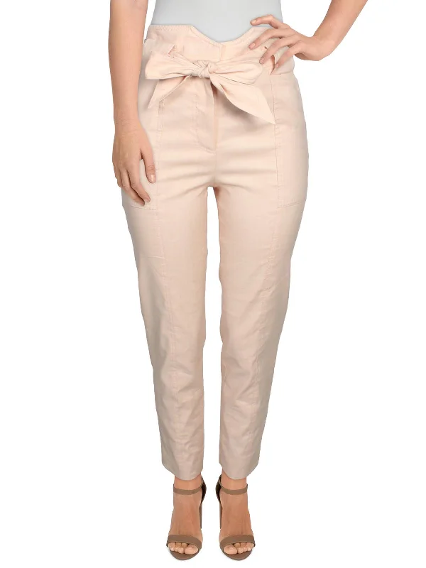 Fresh Wear Remington Womens Linen Belted Pants