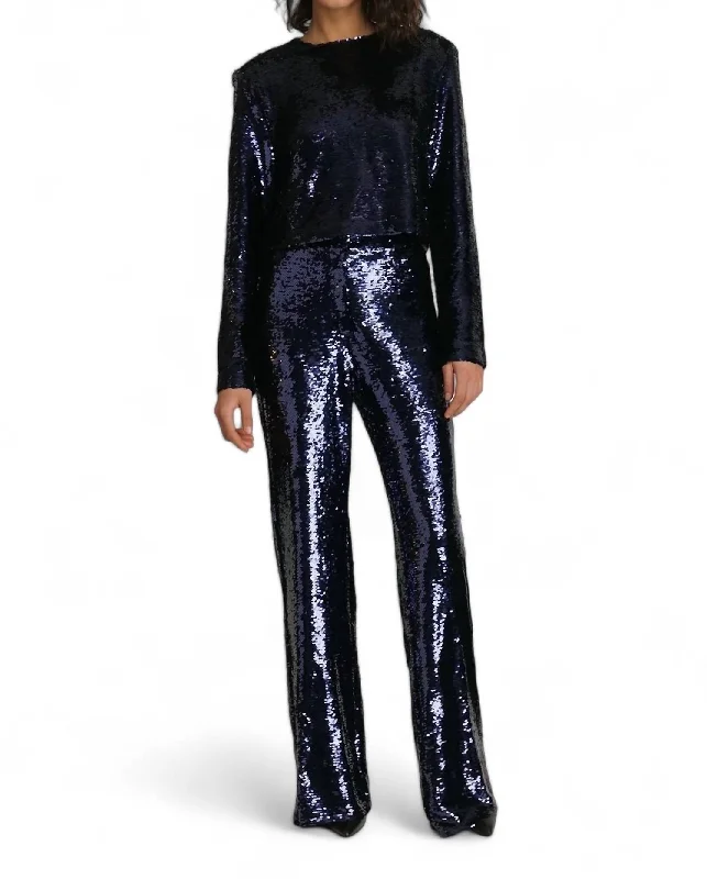 Age-reducing Style Rock Pants In Dark Sapphire