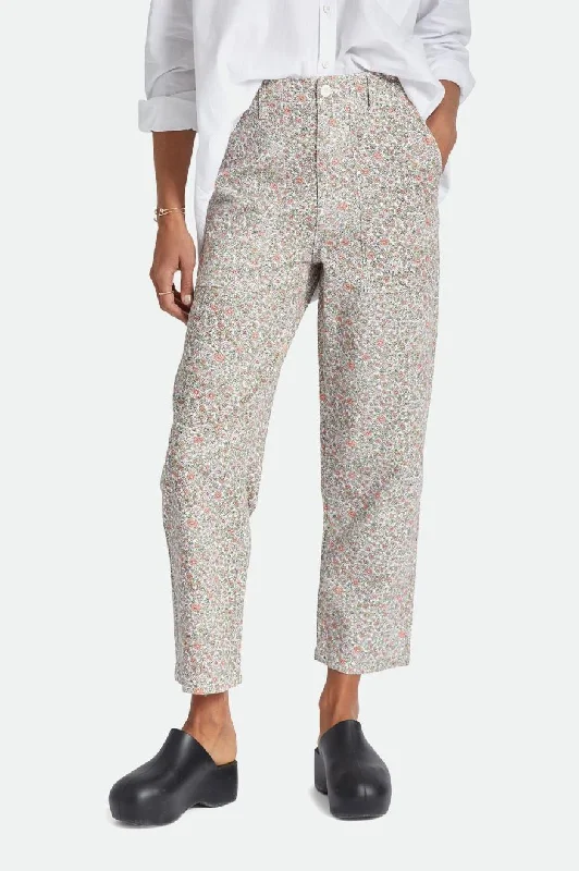 Noble And Elegant Vancouver Pant - White Floral