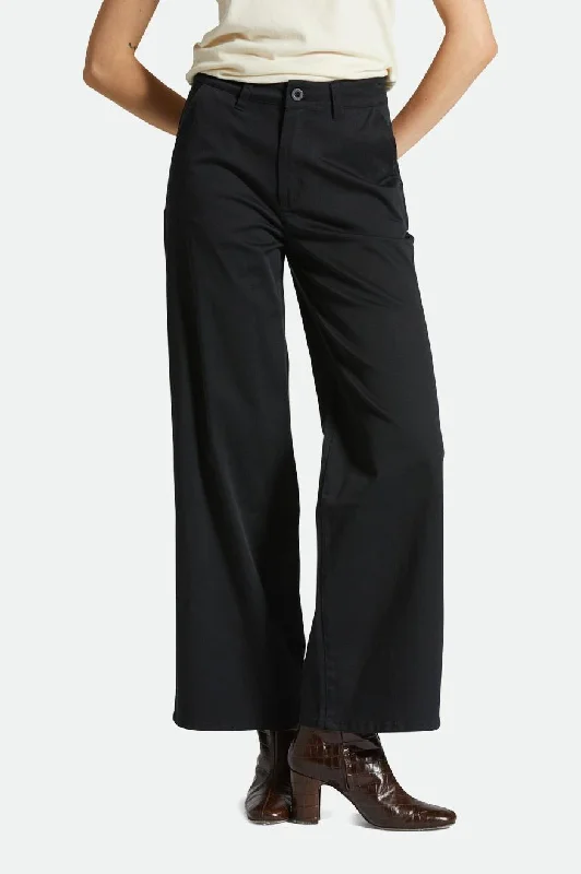 Practical Style Victory Full Length Wide Leg Pant - Black